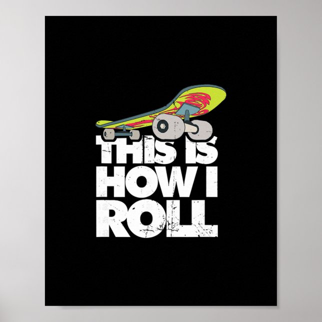 Poster Truques de Skateboard Halfpipe - Skate Esportes Ra (Frente)