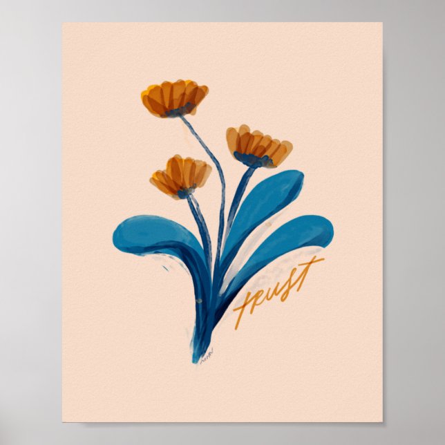 Poster "Trust" - Acordo Floral (Frente)