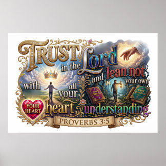 Poster Trust In The Lord - Not Your Own Understanding