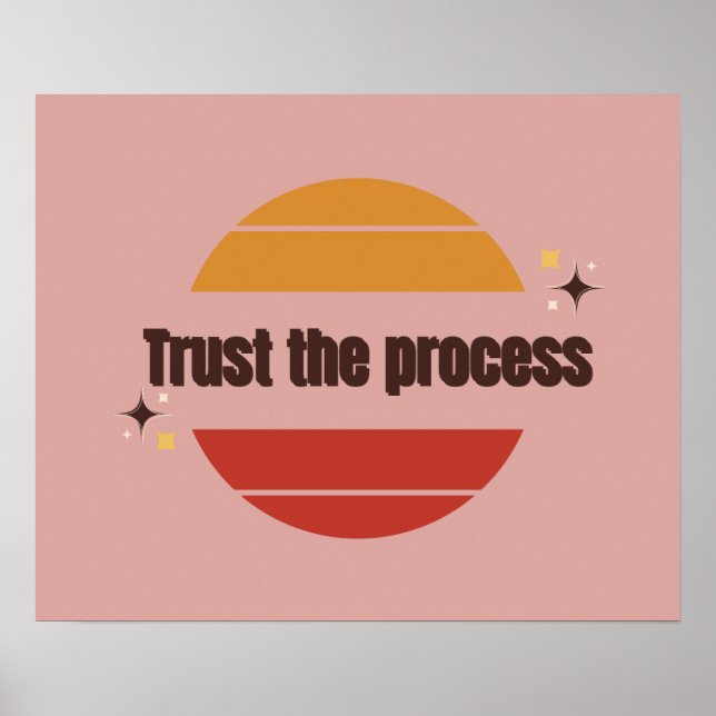 Poster Trust the Process (Frente)