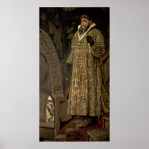 Pôster Tsar Ivan IV Vasilyevich "" o 1897 terrível