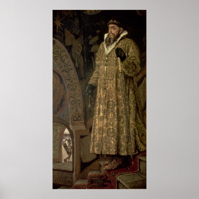 Pôster Tsar Ivan IV Vasilyevich "o Terrível" 1897 (Frente)