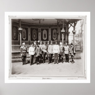 Poster Tsar Nicholas II (1868-1918) que estão no garde