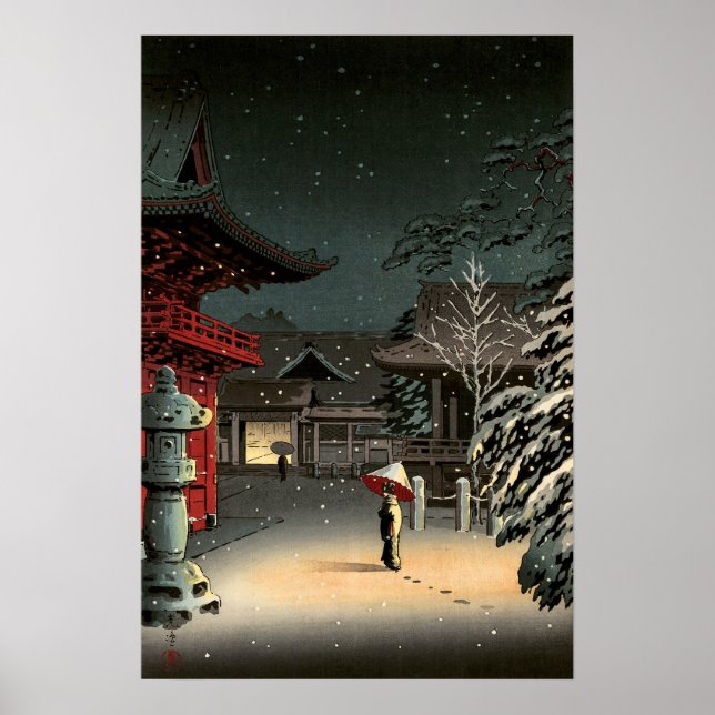 Poster Tsuchiya Koitsu - Neve no Santuário Nezu (Frente)