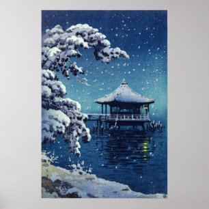 Poster Tsuchiya Koitsu - Neve no Ukimido em Katada