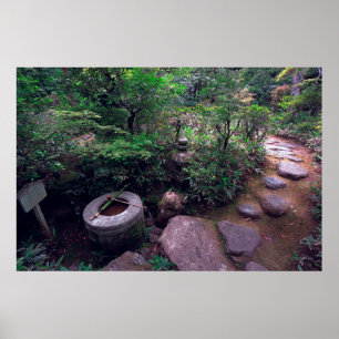 Poster TSUKUBAI BASIN em KTO-IN TEMPLE