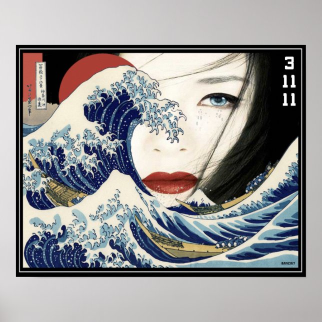 Poster Tsunami Geisha (Frente)