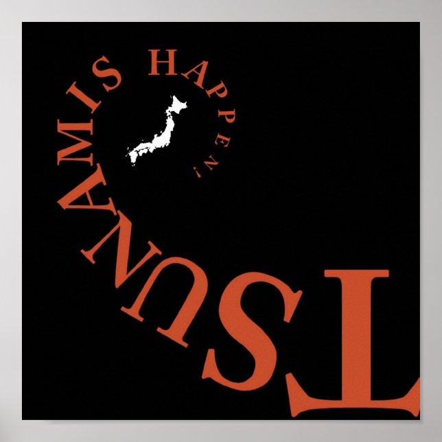 POSTER TSUNAMIS ACONTECEU! (Frente)