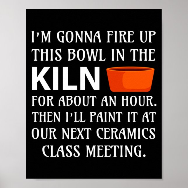 Poster Ttery Ceramics Artist Tter Clay Funny Humor C  (Frente)