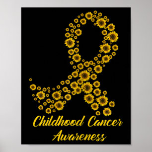 Poster Tu Cancer de infância Consciência Mês Figurino Ama