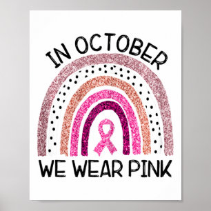 Poster Tu Em Outubro Vestimos Sensibilização Do Cancer Da