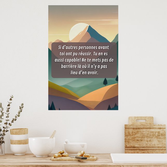 Poster Tu en es capable (Cozinha)