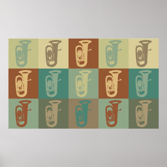 Poster Tuba Pop Art (Frente)