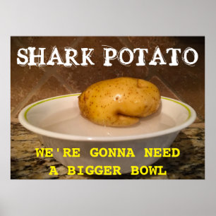 Poster Tubarão Batata … vamos precisar de uma tigela maio