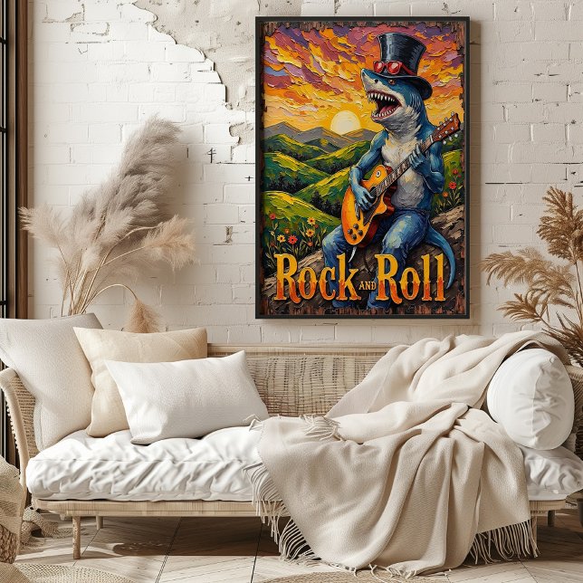 Poster Tubarão-Groovy, Emperramento na hora do Ouro (Criador carregado)