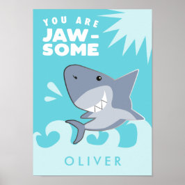 Poster Tubarão Você É A Sala Dos Meninos Jawsome