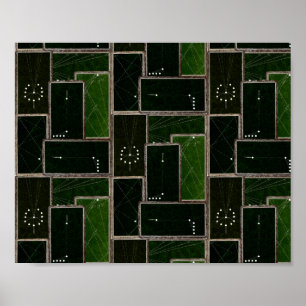 Poster Tubarões Vintage Billiards Mesa Piscina Piscina