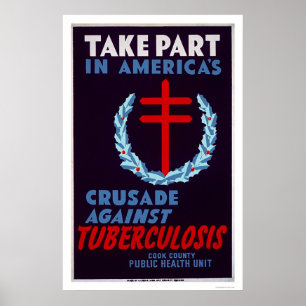 Poster Tuberculose da luta WPA 1940