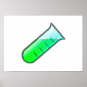 Pôster Tubo de ensaio da ciência da química