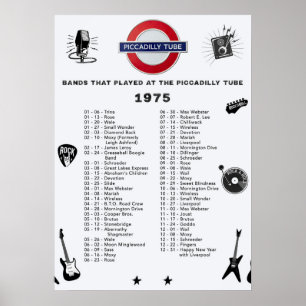 Poster Tubo Piccadilly - 1975