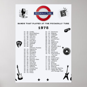 Poster Tubo Piccadilly - 1978