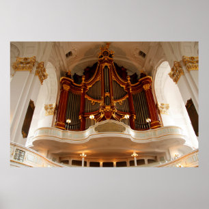 Pôster Tubos do Órgão da Igreja