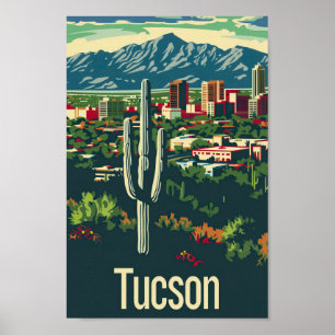 Poster Tucson Arizona USA Famoso Viagem Place