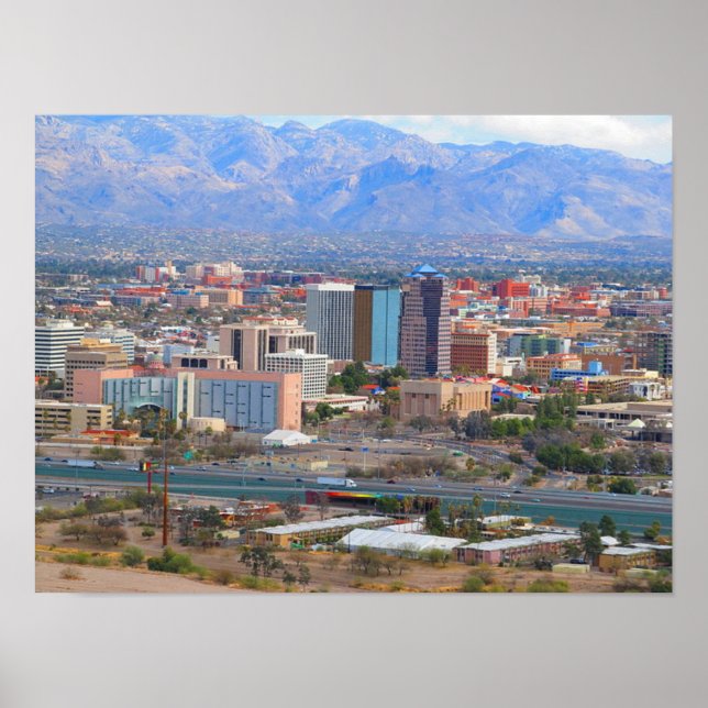 Poster Tucson City Skyline (Frente)