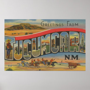 Pôster Tucumcari, New mexico - grandes cenas da letra