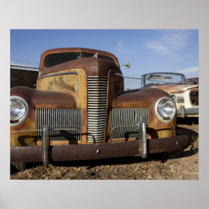 Poster Tucumcari, New mexico, os Estados Unidos. Rota 66.