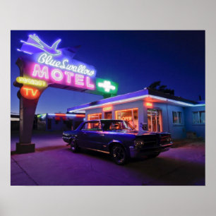 Poster Tucumcari, Novo México, Estados Unidos. Rota 66 2