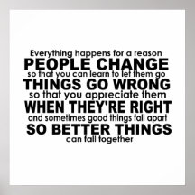 Tudo acontece por um motivo de inspiração