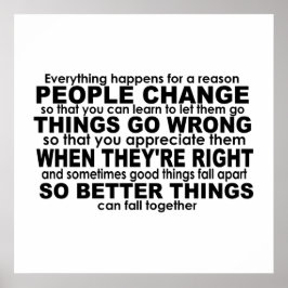 Poster Tudo acontece por um motivo de inspiração