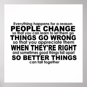 Poster Tudo acontece por um motivo de inspiração