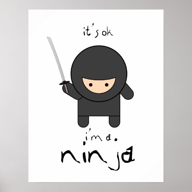 Pôster Tudo bem, eu sou um ninja (Frente)