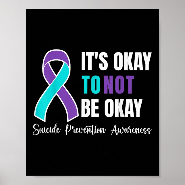 Poster Tudo Bem Não Estar Bem Conscientização Prevenção S (Frente)