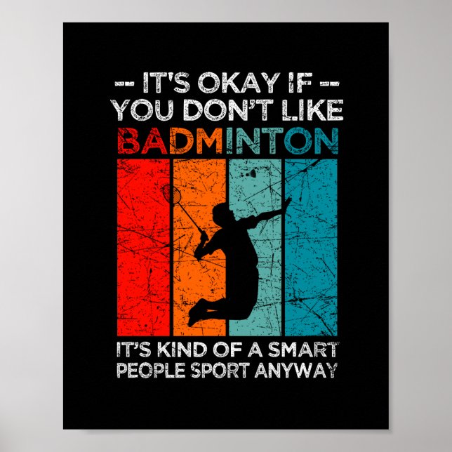 Poster Tudo bem se você não gosta de badminton (Frente)