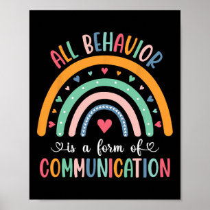 Poster Tudo Comportamento É Forma De Comunicação Professo