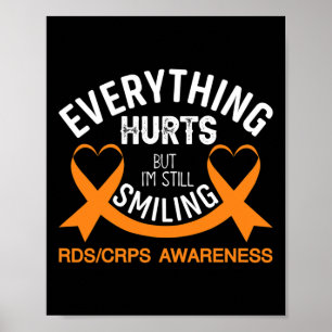 Poster Tudo dói eu ainda estou sorrindo - Rsd Crps Awar