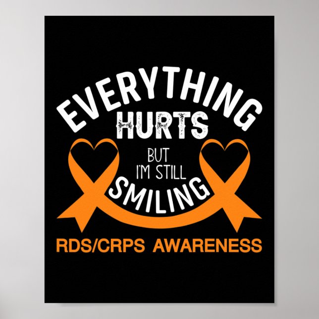 Poster Tudo dói eu ainda estou sorrindo - Rsd Crps Awar (Frente)