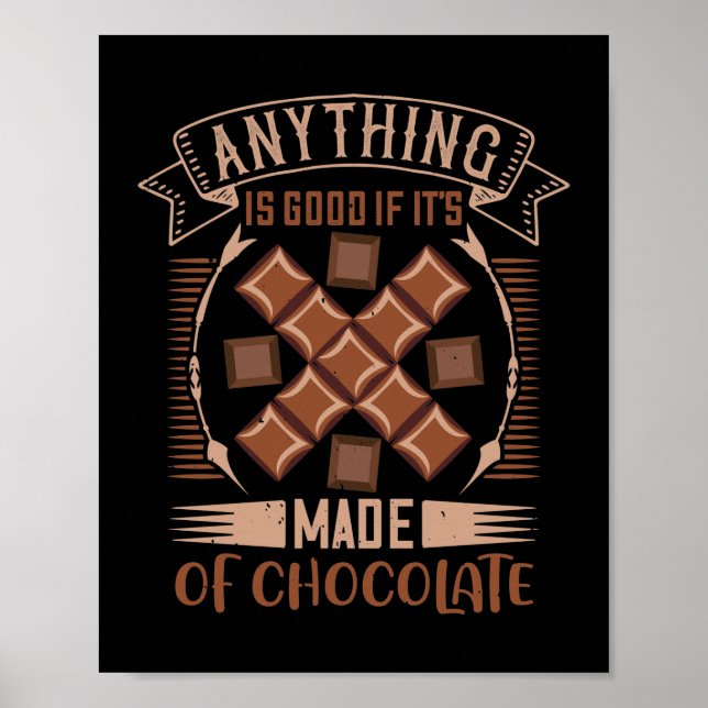 Poster Tudo É Bom Se É Feito De Chocolate (Frente)