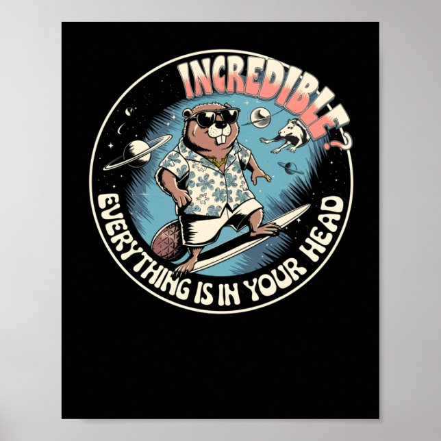 Poster Tudo É Impossível Na Sua Cabeça - Cosmo Engraçado (Frente)