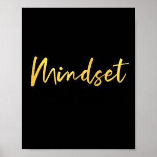 Poster Tudo É Mentalidade Inspiração Mental Motivação
