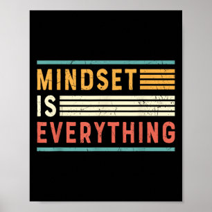 Poster Tudo É Motivação De Mente Inspiracional Mindset