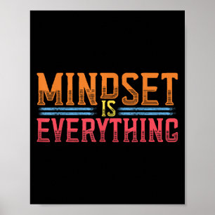Poster Tudo É Motivação De Mente Inspiracional Mindset