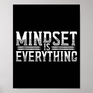 Poster Tudo É Motivação De Mente Inspiracional Mindset