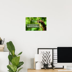 Poster "Tudo é um milagre", citação inspiracional