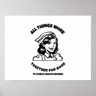 Poster Tudo funciona em conjunto para o bem da saúde públ