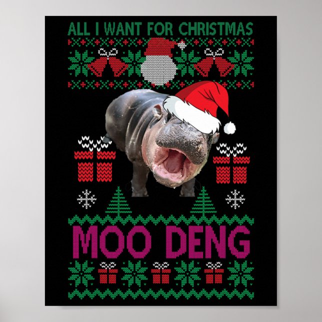 Poster Tudo O Que Eu Quero É Moo Deng Hippopotamus (Frente)