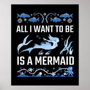 Poster Tudo o que eu quero ser é uma Sereia